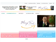 Tablet Screenshot of ingenieurcadre.com